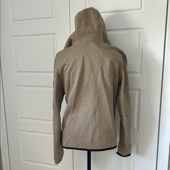 Nike Microfiber Tan Full Zip Hoodie with Extra Pocket on Arm - Picture 4 of 9